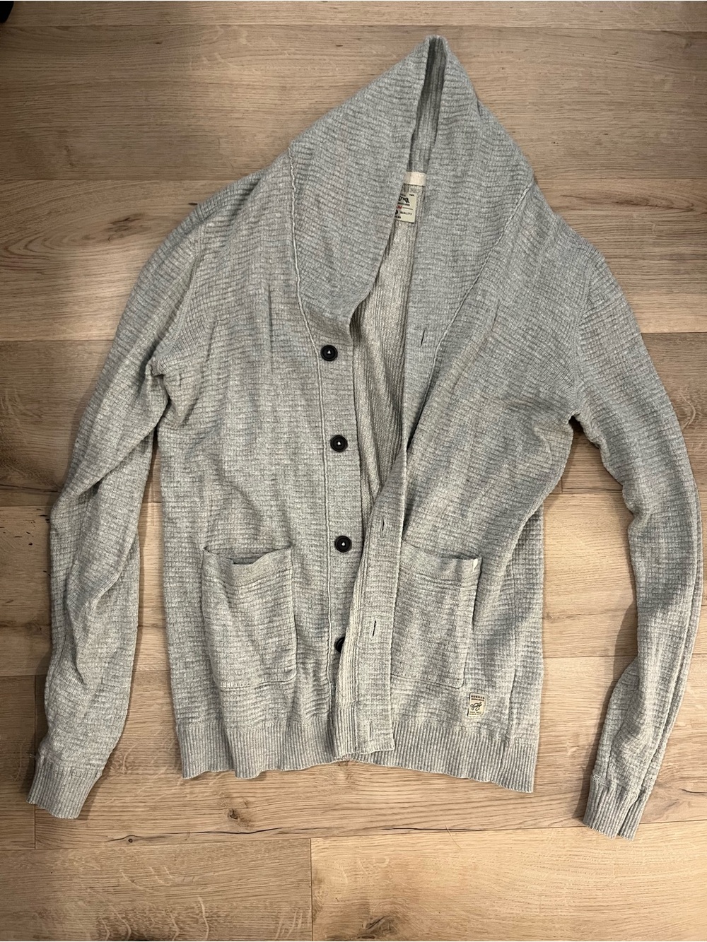 Jack & Jones Light Gray Knit Cardigan